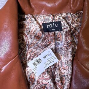 Fate Women's Tan Leather Jacket
